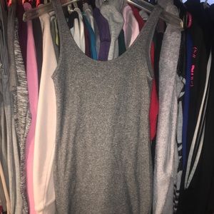 gray tank dress